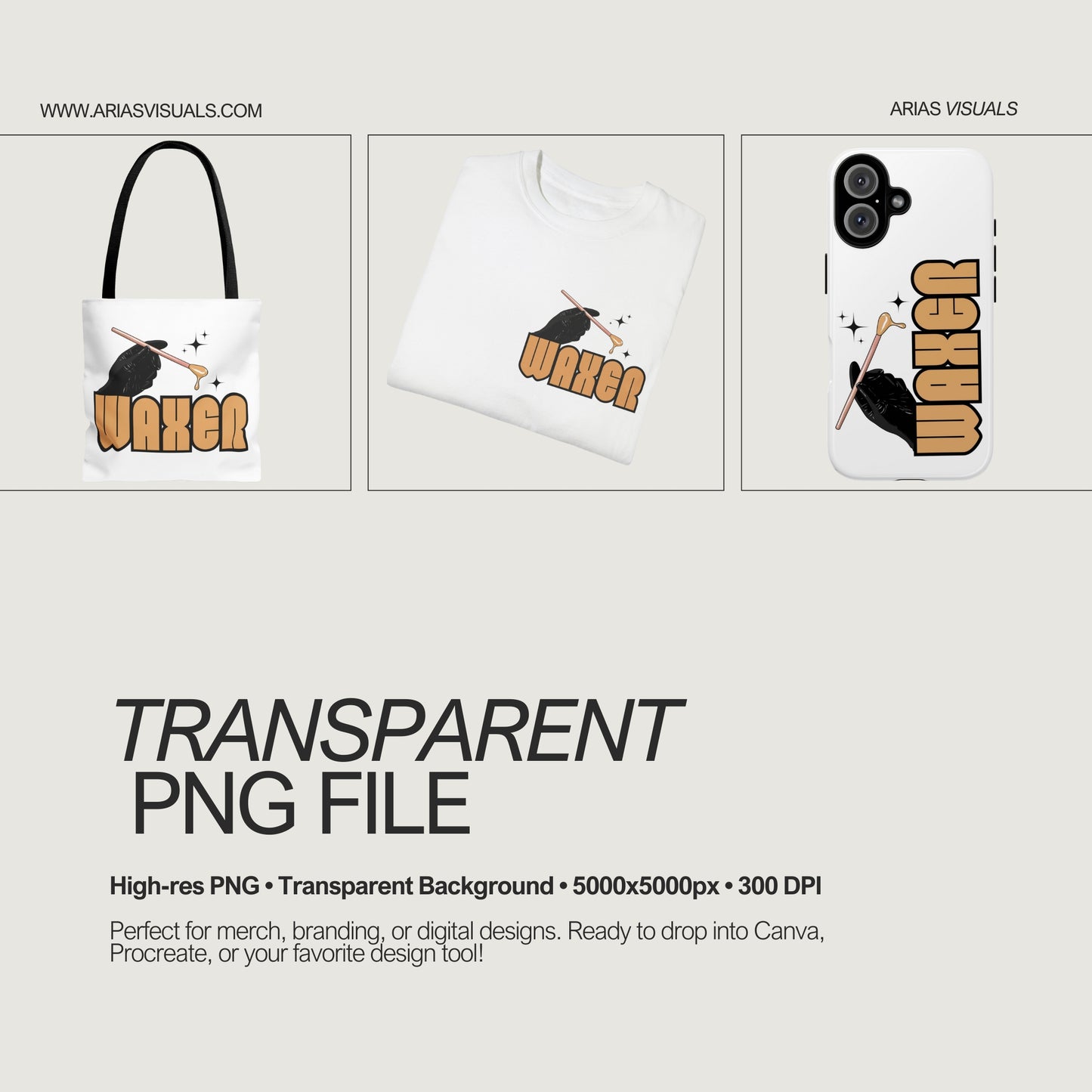 WAXER – Transparent PNG File for Wax Professionals