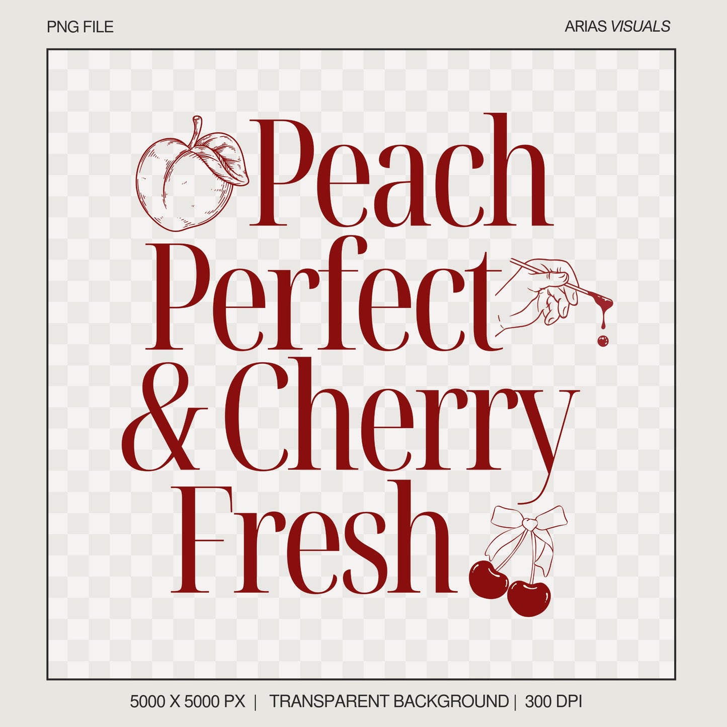 Peach Perfect & Cherry Fresh – Transparent PNG for Waxing & Beauty Pros