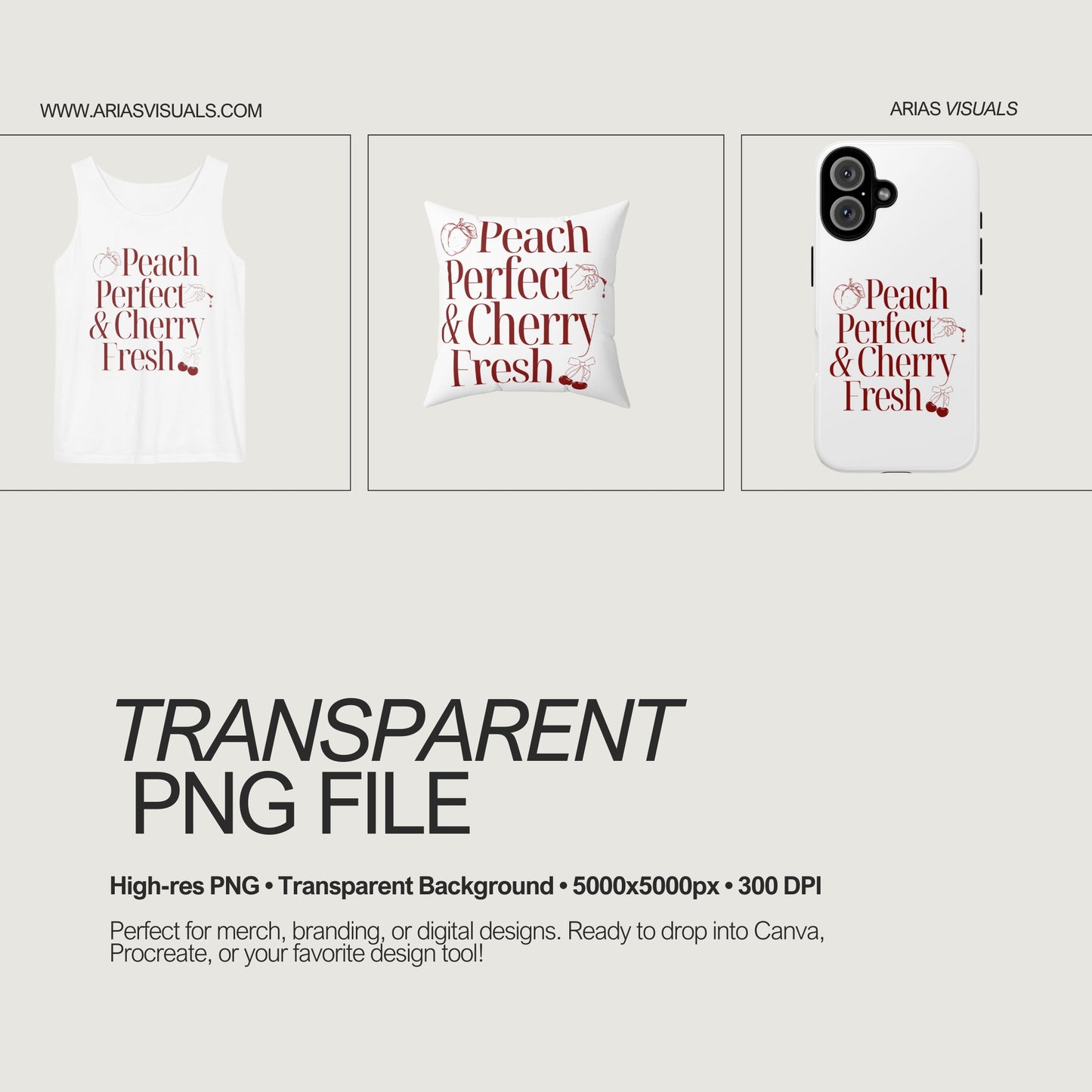 Peach Perfect & Cherry Fresh – Transparent PNG for Waxing & Beauty Pros